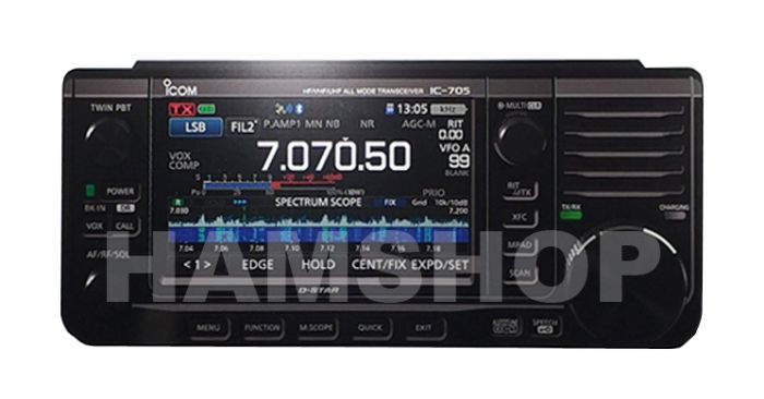 Icom IC-705 - Hamshop - portable QRP transceiver